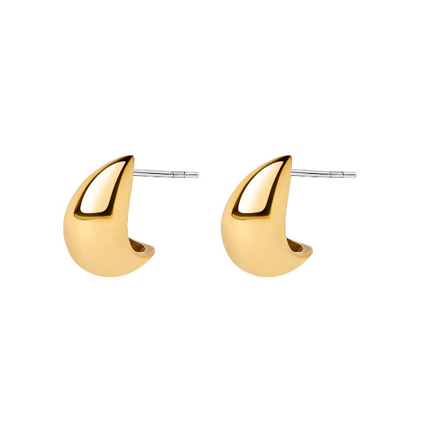 Gold Zoe Hoop Earrings | BAMBU Jewellery | boogie + birdie


