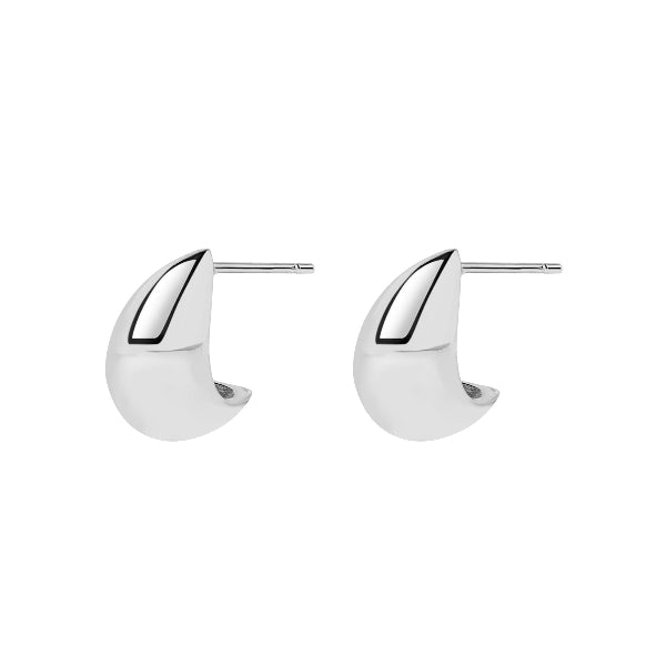 Silver Zoe Hoop Earrings | BAMBU Jewellery | boogie + birdie

