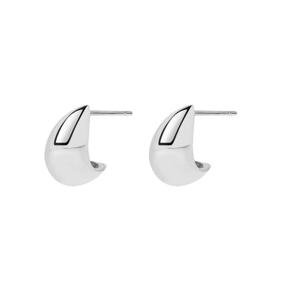 Silver Zoe Hoop Earrings | BAMBU Jewellery | boogie + birdie
