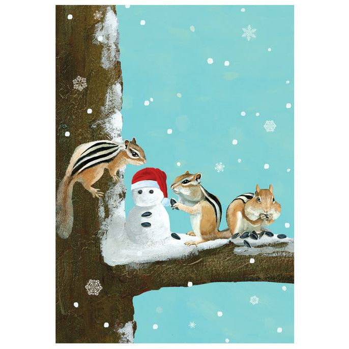 Three Chipmunks Holiday Card | boogie + birdie