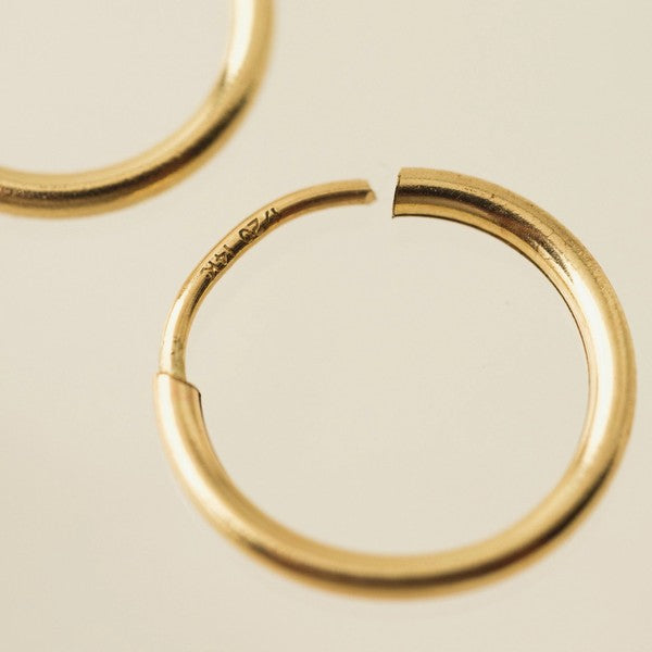 Infinity 12mm Gold-Filled Hoop | Shop jewellery at boogie + birdie in Ottawa.