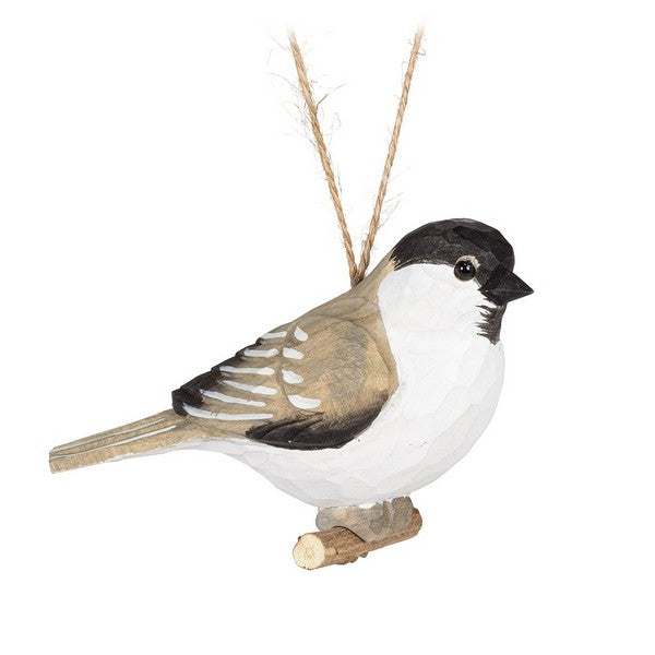 Chickadee Carved Ornament | boogie + birdie