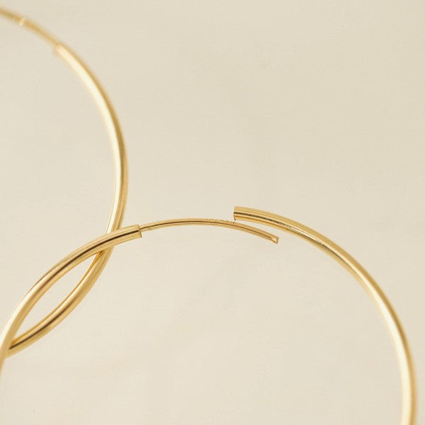 38mm Gold-Filled Infinity Hoop Earrings | Shop jewellery at boogie + birdie in Ottawa.