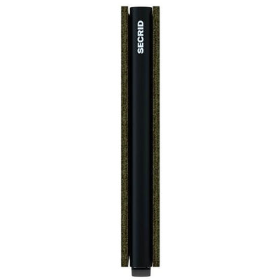 Vintage Olive-Black Slimwallet | boogie + birdie