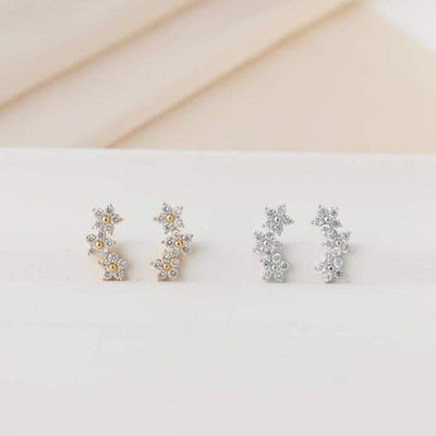 Gold Blossom Climber Earrings | Jewellery | boogie + birdie