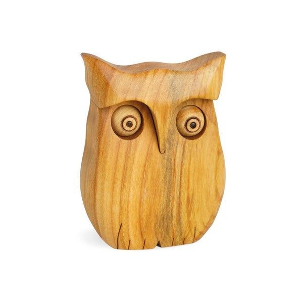 Medium Wood Owl | Shop wood decorations at boogie + birdie in Ottawa.