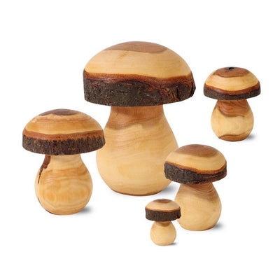 Small Wood Mushroom | Shop Waldfabrik wood decorations at boogie + birdie in Ottawa.