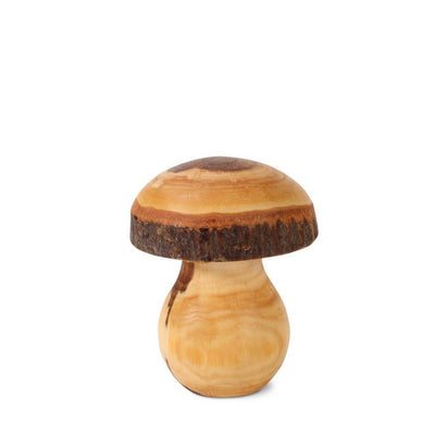 Small Wood Mushroom | Shop wood decorations at boogie + birdie in Ottawa.