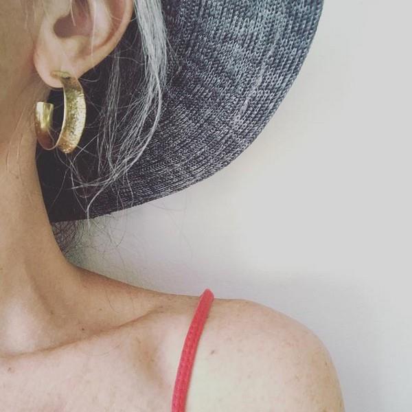 Canal Textured 1" Hoop Earrings | Lissa Bowie | boogie + birdie