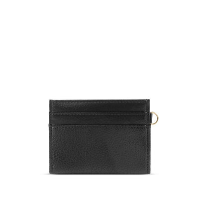 Black Pebbled Pixie Mood Alex Card Holder | Shop bags and accessories at boogie + birdie in Ottawa.