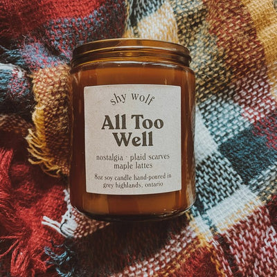 All Too Well Candle | Shop Shy Wolf Candles at boogie + birdie in Ottawa.