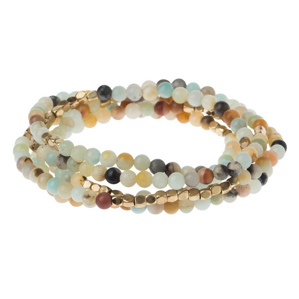 Amazonite - Stone of Courage Wrap Bracelet / Necklace