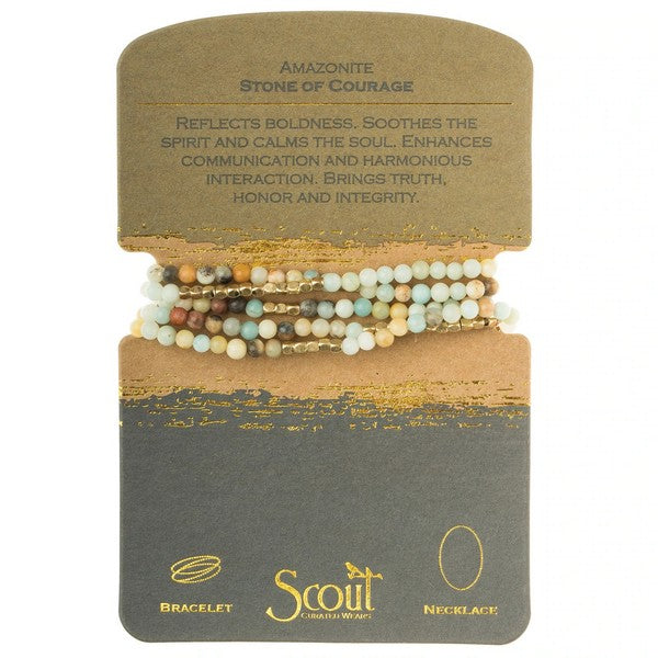 Amazonite Wrap Bracelet / Necklace | Jewellery | boogie + birdie