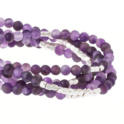 Amethyst - Stone of Protection Wrap Bracelet / Necklace