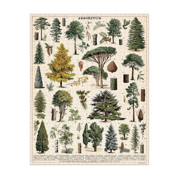 Arboretum 1000 Piece Puzzle | Cavallini Paper & Co. | Shop vintage styles and prints at boogie + birdie