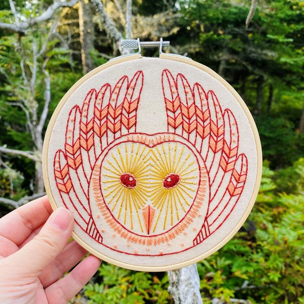 Barn Owl DIY Embroidery Kit | Hook, Line & Tinker | boogie + birdie