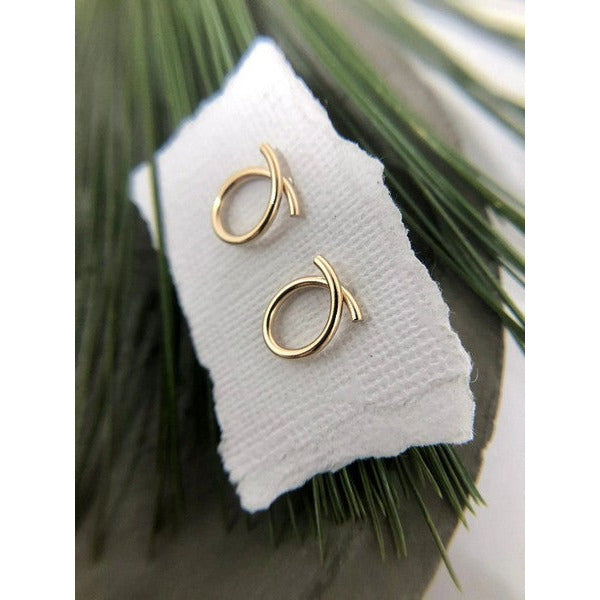 Gold Open Fire Bloom Stud Earrings | Shop jewellery at boogie + birdie in Ottawa.