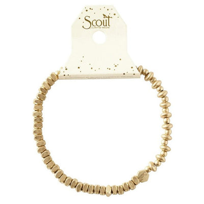 Gold Mini Mixed Beads Stacking Bracelet | Shop Scout at boogie + birdie in Ottawa.