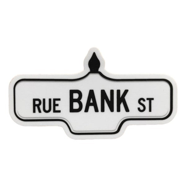 Bank Street Sign Sticker | Damn Fine | boogie + birdie