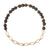 Mini Stone & Chain Stacking Bracelet - Lava/Gold