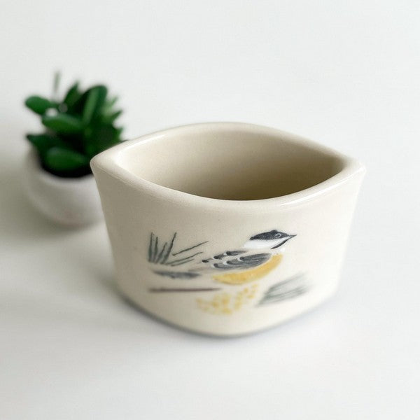 Chickadee Toothbrush Holder/Vase | Pottery | boogie + birdie

