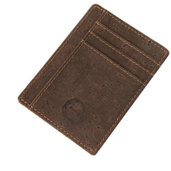 Dark Brown Cork Card Holder | Kuma Eyewear | boogie + birdie