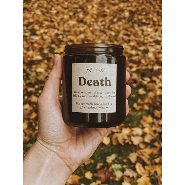 Death Tarot Candle - Black Wax | Shy Wolf | Shop a selection of candles at boogie + birdie