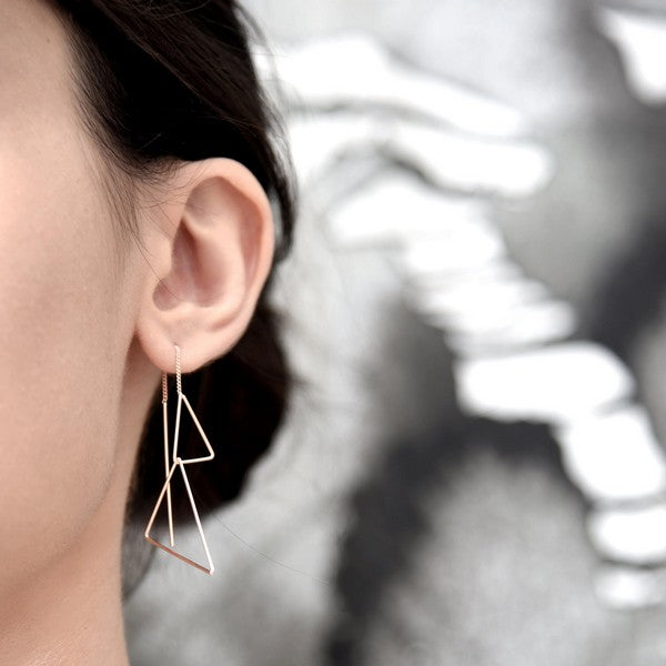 Dual Triangle Ear Drapes | Pursuits | Shop a selection of jewellery at boogie + birdie 