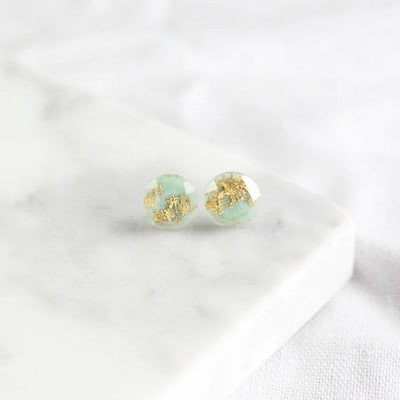Mint Gold Flake Studs | Birch Jewellery | Shop a selection of jewellery at boogie + birdie