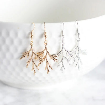 Juniper Branch Drop Earrings | Birch Jewellery | Shop a selection of jewellery at boogie + birdie