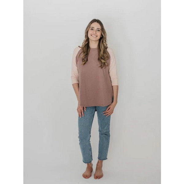 Mauve & Peach Blondie Apparel East End Sweater | Shop Canadian made clothing at boogie + birdie in Ottawa.