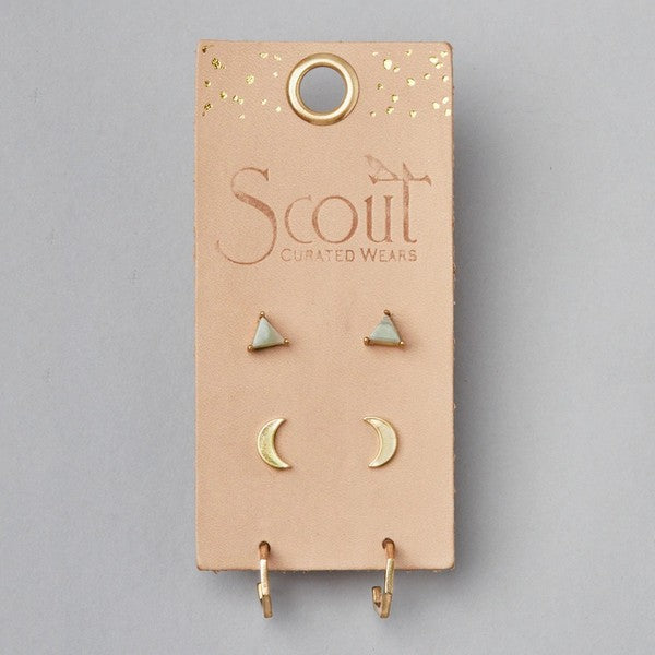 Gold Ella Stud Trio Gold Ella Stud Trio Earrings | Jewellery | boogie + birdie

