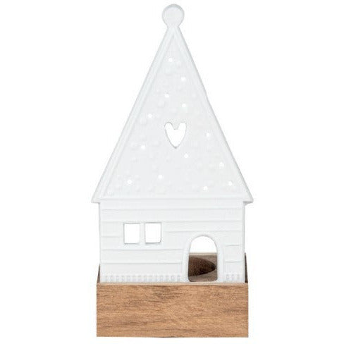 Gingerbread House Heart Tealight Holder | Shop candle holders at boogie + birdie in Ottawa.