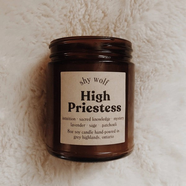 High Priestess Tarot Candle | Shy Wolf Candles | boogie + birdie