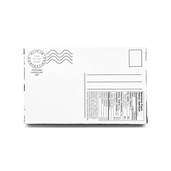 Happy Holidays Milk Chocolate Postcard Bar | Shop Alicja Confections at boogie + birdie in Ottawa.