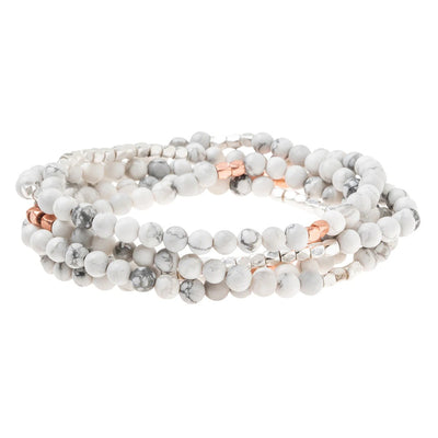 Howlite - Stone of Harmony Wrap Bracelet / Necklace