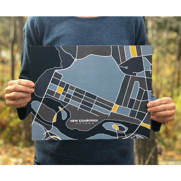 New Edinburgh Map Print | Heirloom Island | boogie + birdie