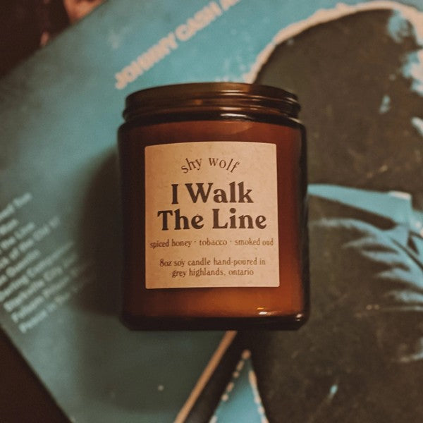 I Walk The Line Candle | Shy Wolf Candles | boogie + birdie

