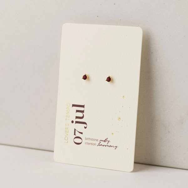 July Kaleidoscope Birthstone Stud Earrings | Lover's Tempo | boogie + birdie
