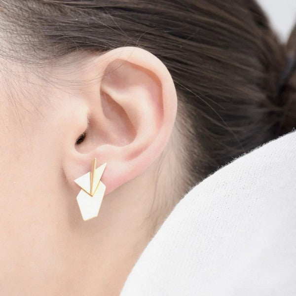 Gold Junction Tri Ear Jackets | Shop Pursuits Jewellery at boogie + birdie in Ottawa.