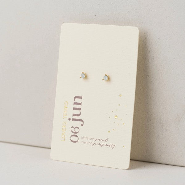 June Kaleidoscope Birthstone Stud Earrings | Lover's Tempo | boogie + birdie