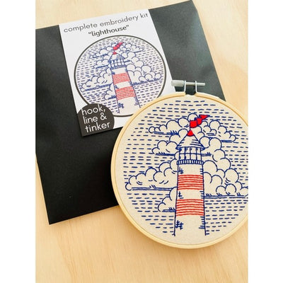 Lighthouse DIY Embroidery Kit | Hook, Line & Tinker | boogie + birdie