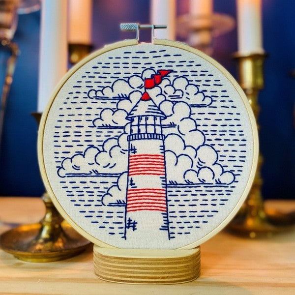 Lighthouse DIY Embroidery Kit | Hook, Line & Tinker | boogie + birdie