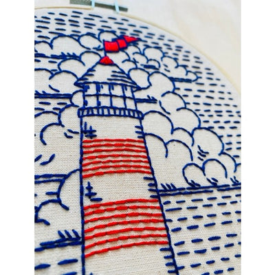 Lighthouse DIY Embroidery Kit | Hook, Line & Tinker | boogie + birdie
