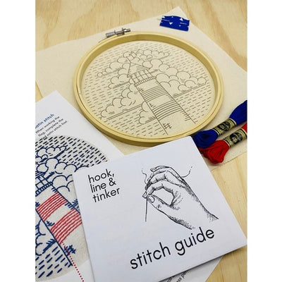 Lighthouse DIY Embroidery Kit | Hook, Line & Tinker | boogie + birdie