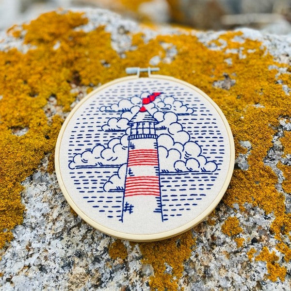 Lighthouse DIY Embroidery Kit | Hook, Line & Tinker | boogie + birdie