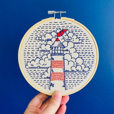 Lighthouse DIY Embroidery Kit | Hook, Line & Tinker | boogie + birdie