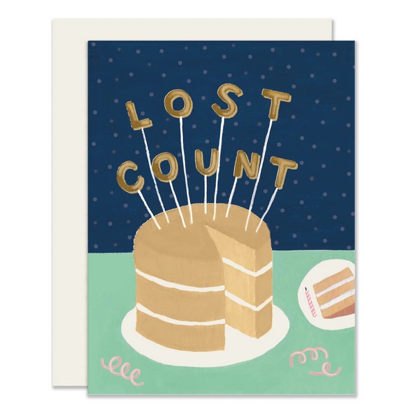 Lost Count | Card featuring cake with a "Lost Count" banner | Shop at boogie + birdie