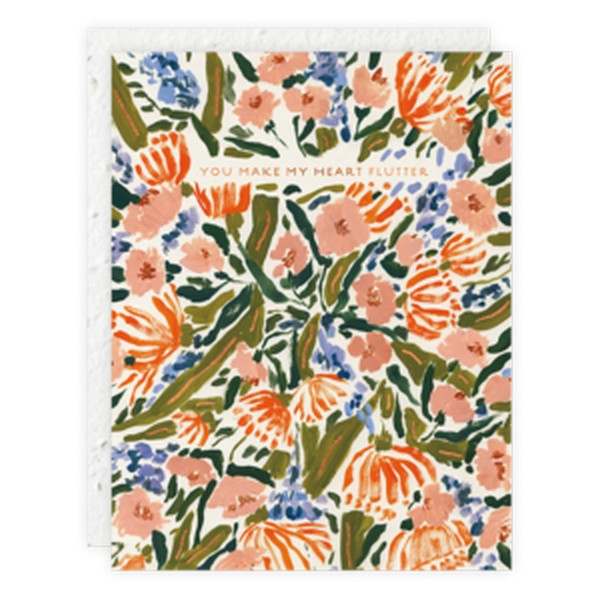 Heart Flutter Card - Plantable Envelope