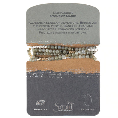 Labradorite - Stone of Magic Wrap Bracelet / Necklace